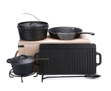 Vivo Enamel-Coated Cast Iron Round Casserole for Versatile Cooking and Durable Use