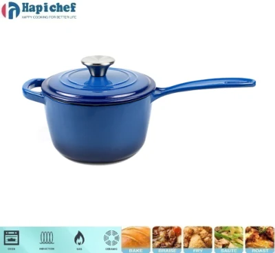 Cast Iron Enamel /Preseasoned Saucepan Milk Pot