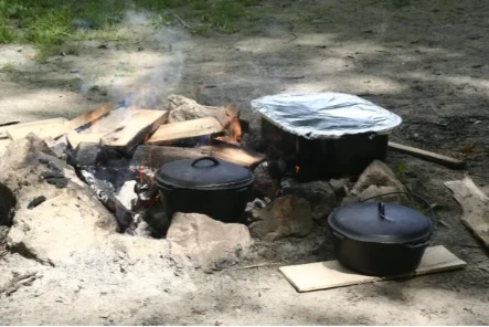 prepping a cast iron pan prepping a cast iron pan